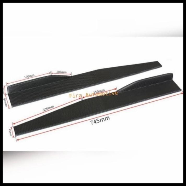 TERLARIS WINGLET SAMPING VARIASI SAMPING BAWAH MOBIL RUSH TERIOS HITAM GLOSY 