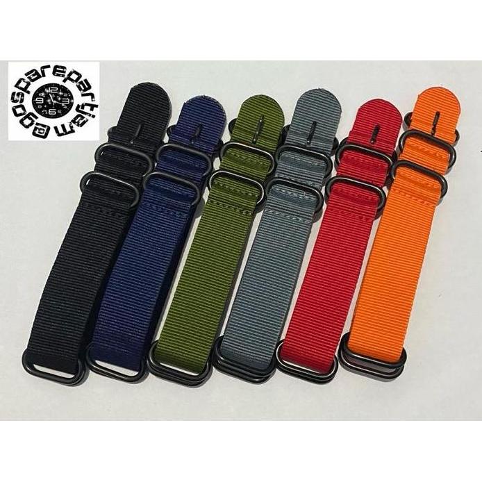 Tali Jam Tangan Nato Nilon - Strap Nato Nylon Watch Strap 18mm