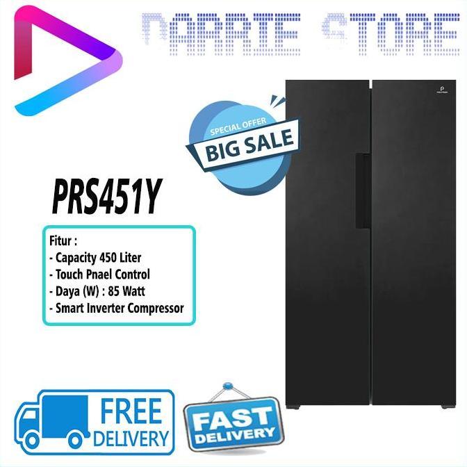 Murah Polytron Prs451Y Kulkas Side By Side Polytron Inverter Prs 451 Prs451