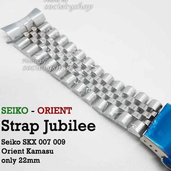 Jubilee STRAP Rantai Jam Tangan Seiko Orient Kamasu Watch 22mm tali 22