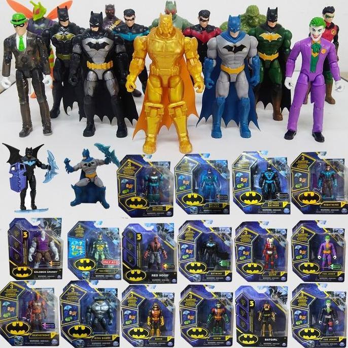 Spin Master Action Figure DC BATMAN ROBIN JOKER  4 inch Original