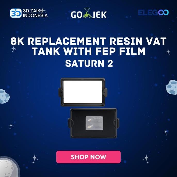 Murah Original Elegoo Saturn 2 8K Replacement Resin Vat Tank With Fep Film
