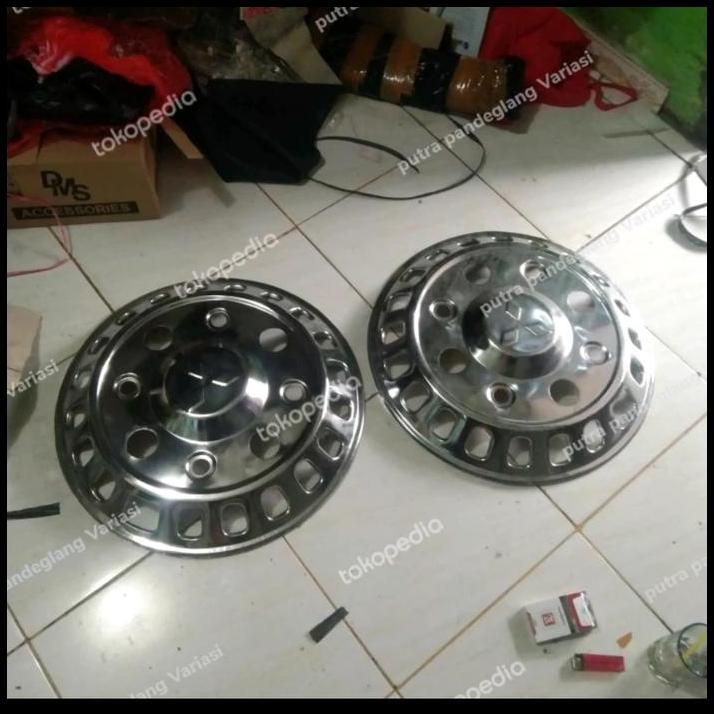 TERBARU DOP RODA MOBIL UNIVERSAL TRUK FUSO RING 20 DEPAN LUBANG 8 2 PCS BAHAN STENLIS 