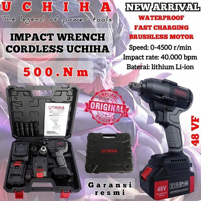 Grosir Uchiha Mesin Bor Pembuka Baut Baterai Cordless 48Vf Uc-88 Vf Small Ban Roda Ori Impact Wrench