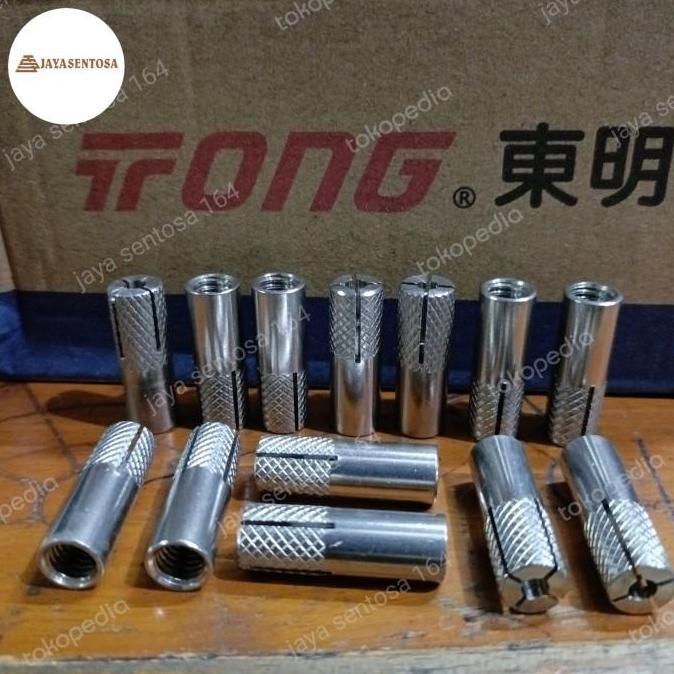 Promo Dinaset Stainless 304 M6 / Drop In Anchor [Isi 100 Pcs]