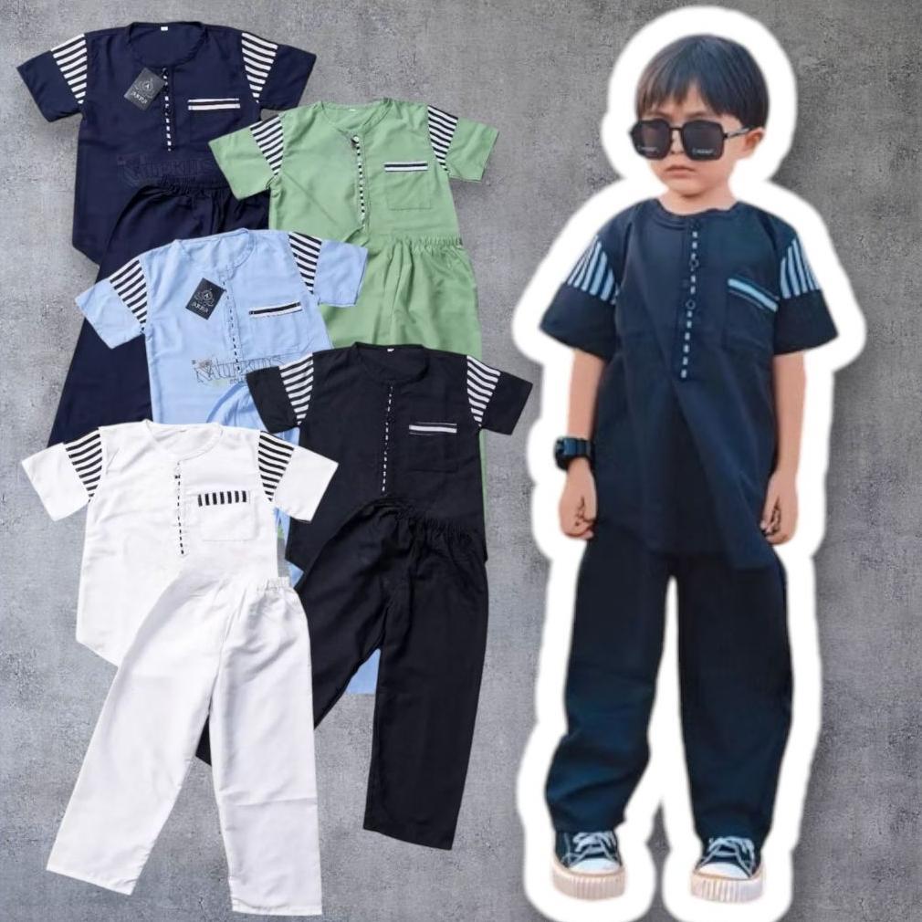 Termurah  Baju Koko Anak Laki Laki 1 - 10 Tahun Setelan Baju Koko Anak Anak Baju Koko Anak Laki Laki