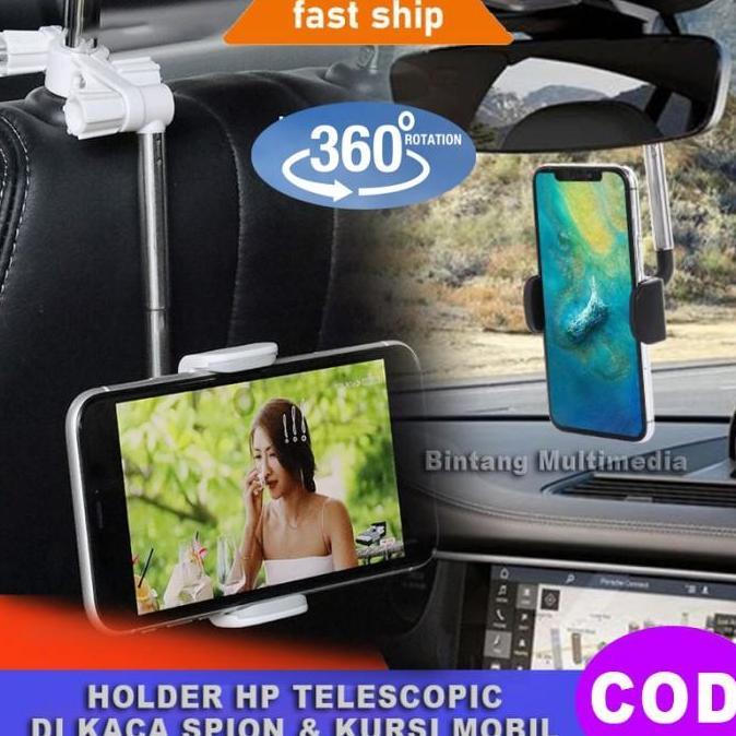 Holder HP Mobil di Kaca Spion Kursi Dudukan Jok Stand Handphone HDJH