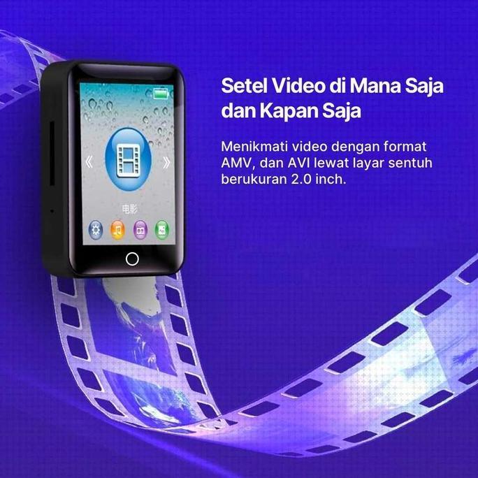 Grosir Worallymy Mp3 Digital Audio Player Bluetooth Hifi Ab Repeat 2.0 Inch