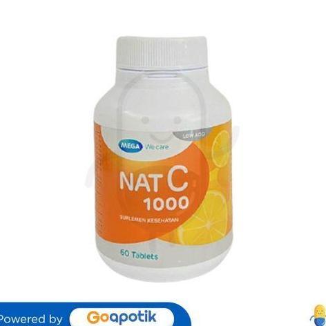 Mega We Care Nat C 1000 Botol 60 Tablet Best Seller/Best Quality[Original]