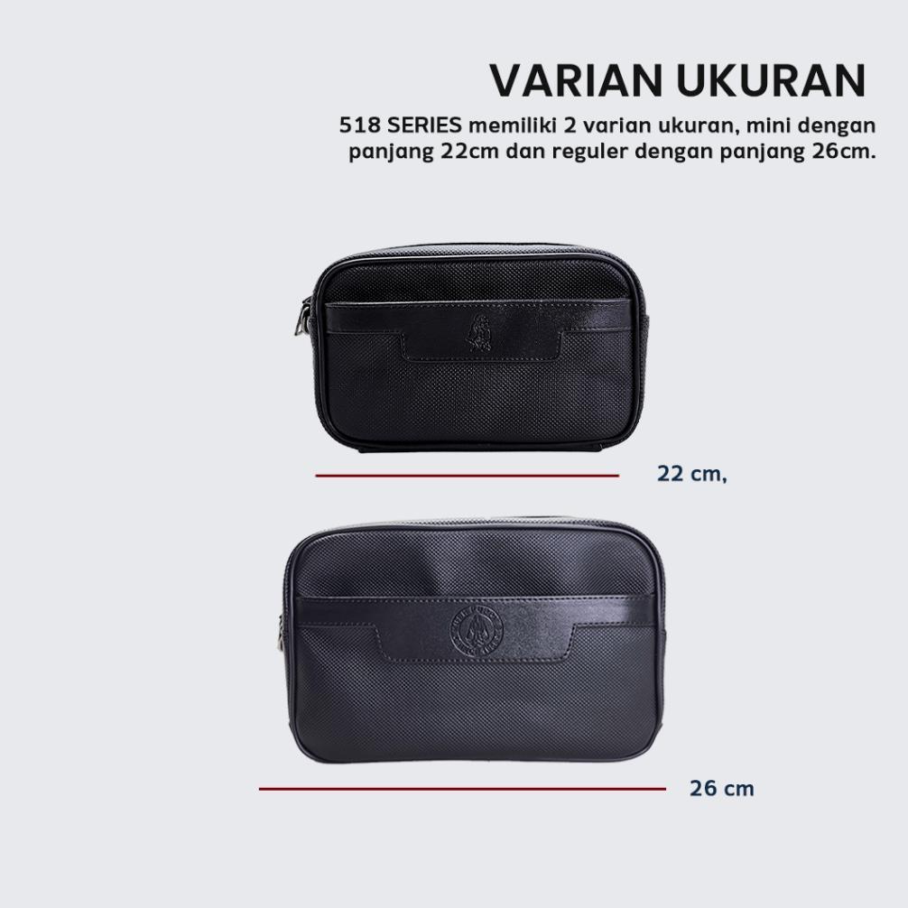 pengiriman cepat HAND BAG TAS CLUTCH PRIA HUSH PUPPIES 518 HITAM PREMIUM / TAS TRAVEL ORGANIZER TAHA