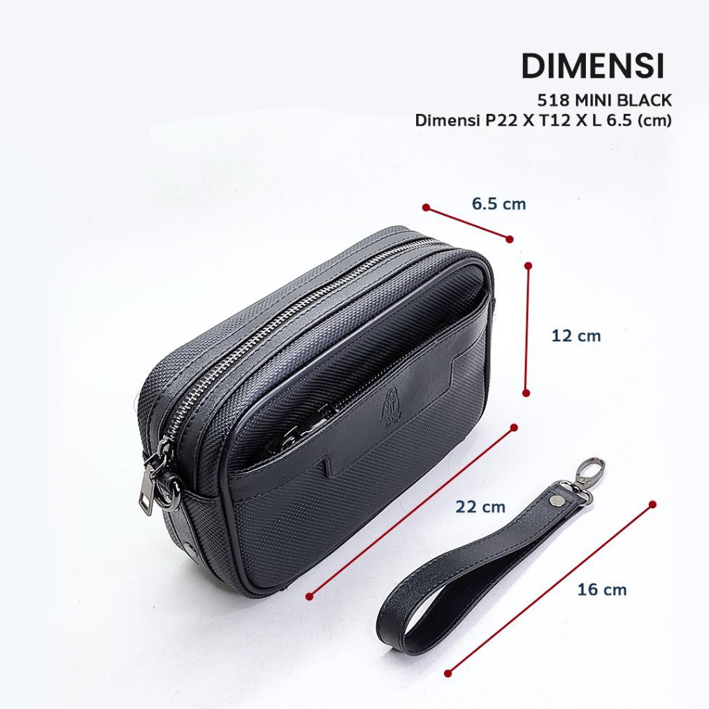 Sale TAS CLUTCH HUSH PUPPIES 518 MINI HITAM PREMIUM | HAND BAG PRIA WATERPROOF ELEGAN UNTUK HARIAN