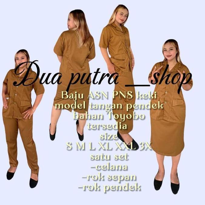Termurah / Hot Sale Seragam Kerja Model Tangan Pendek Wanita,Pns Pdh Seragam Kerja Wanita Jas Blezer