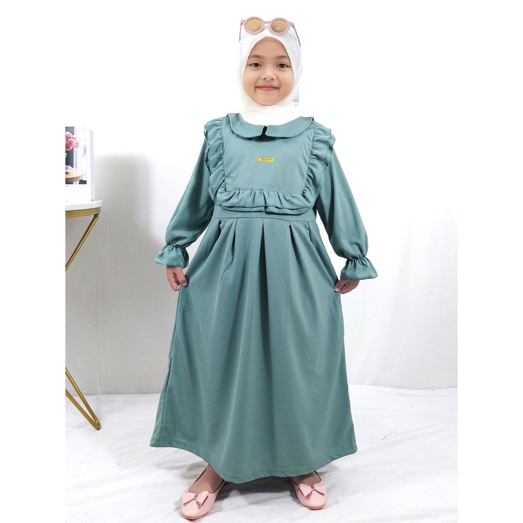 CKids Gamis Anak Muslimah Polos Alena