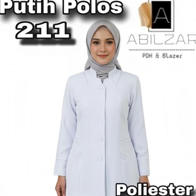 Termurah / Hot Sale Atasan Saja Baju Blazer Seragam Dinas Waskat Pemda Pns Guru Pdh Warna Putih Polo