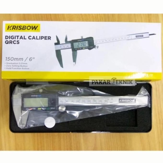Krisbow Digital Caliper /Jangka Sorong/Sigmat 150mm/6" QRC5 kw0600351