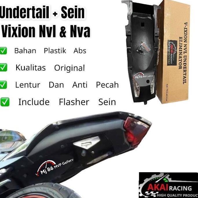 Promo AKAI Racing Undertail Fender Sein LED Vixion 2013-2015 Selancar Vixion Nvl / Advance #autocare