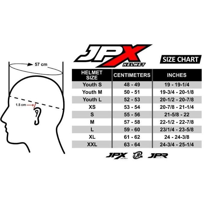 Sedia Helm Jpx Classic - New Bigie Solid - Cream Scoopy | Original 100%