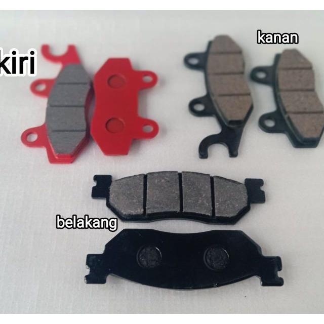 Kampas Cakram Depan Kiri Kanan + Belakang Motor Benelli Zafferano 250 Cc ( Sepaket )