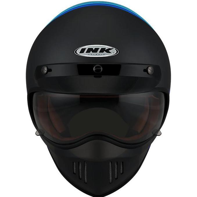 Sedia Helm Ink Trooper Borderline - Matt Anthracite/Blue | Original 100%