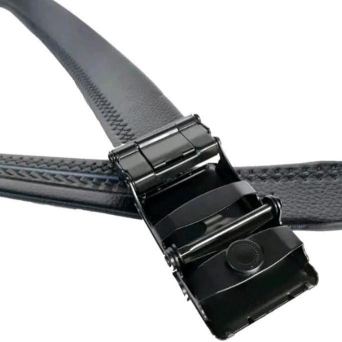 Shiyo- Sabuk Ikat Pinggang Jumbo 150Cm Anti Gores Kulit Besi Pria Wanita