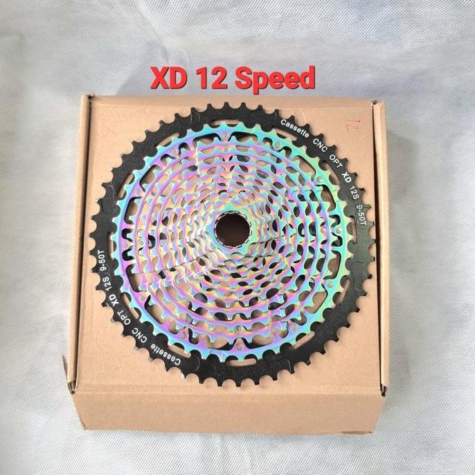 Ready Sprocket 12 Speed 9-50T XD Drive Rainbow
