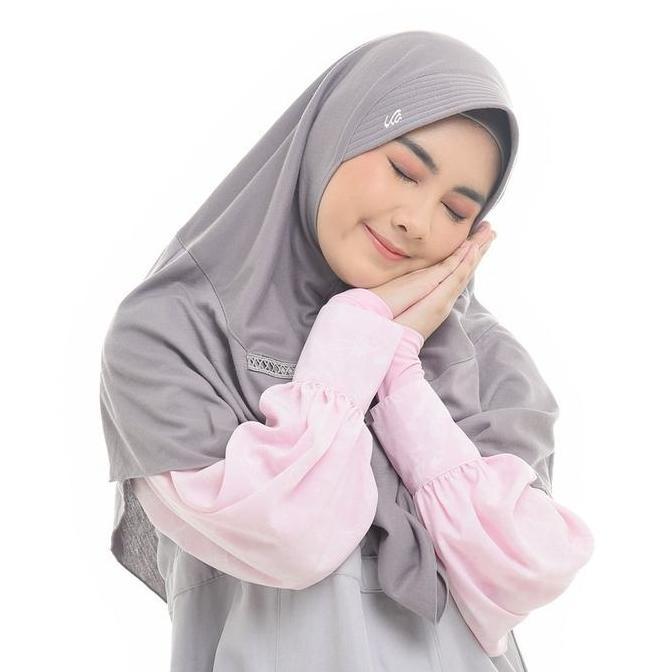 Latet- Kerudung Rabbani Instan Kalia Dengan Pita Serut Depan, Bahan Kaos Pe