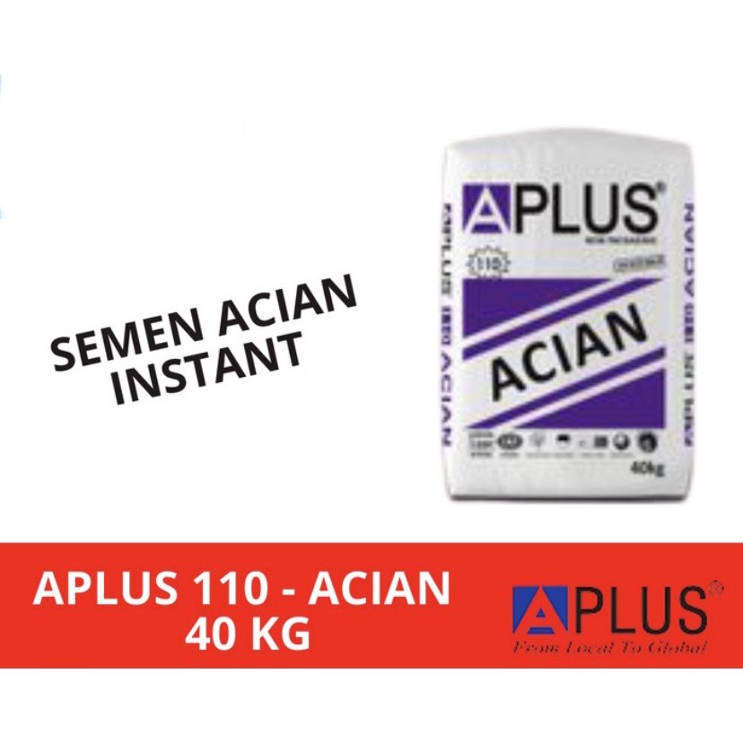 Semen Acian Aplus 40 Kg / Mortar Acian Aplus A110 / Aplus Mortar 40 Kg