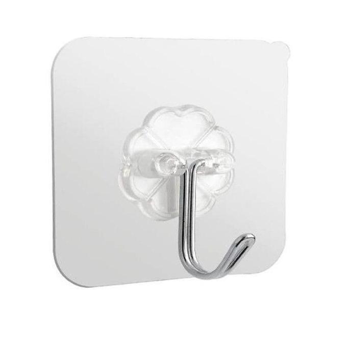 Gantungan Hook Tempel Dinding / Gantungan Tempelan Hook Serbaguna Plastik Stainless Allshop
