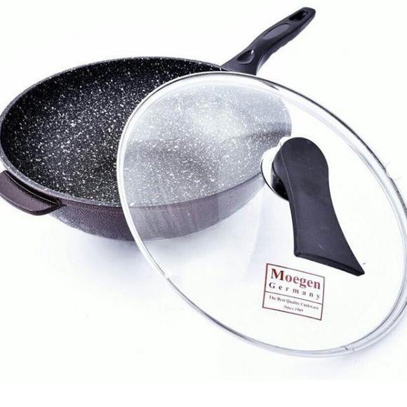 DISKON PANCI MOEGEN GERMAN WOK PAN HAPPY CALL DIAMOND PAN 30CM - ORIGINAL ADA LOGO MOEGEN NYA