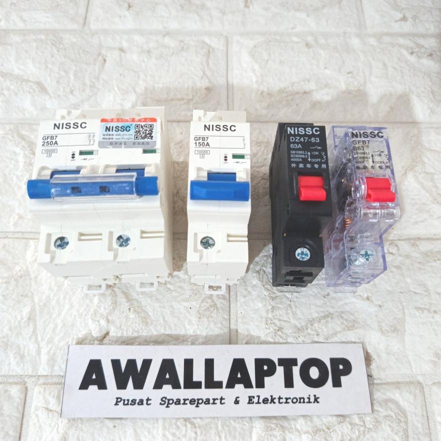 mcb NISSC mcb motor listrik mcb dc mcb transparan 40A 50A 63A 150A Promo