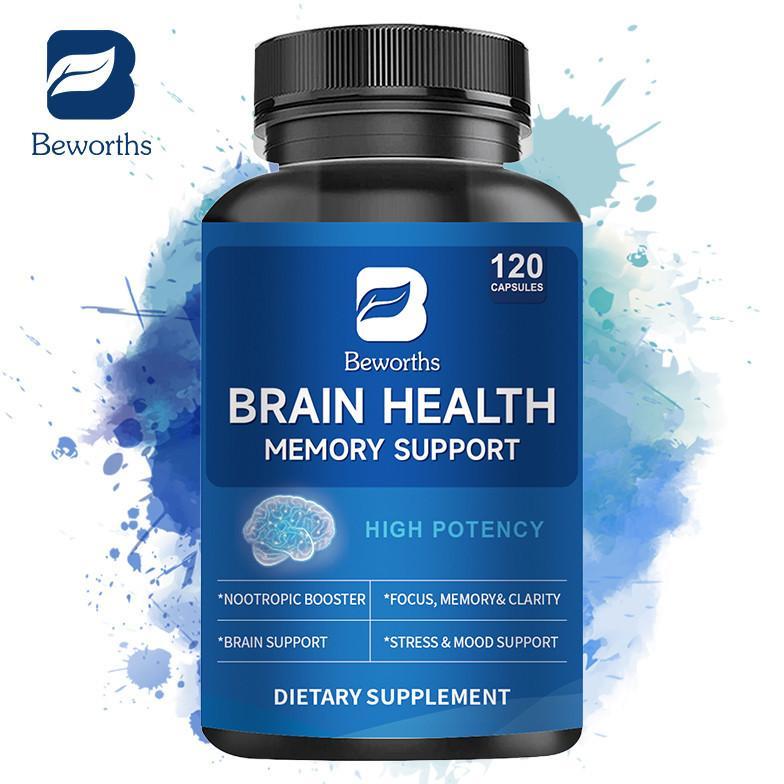 Beworths Brain Health Supplement Nootropic Capsules for Focus, Memory & Clarity Support Nootropic Bo