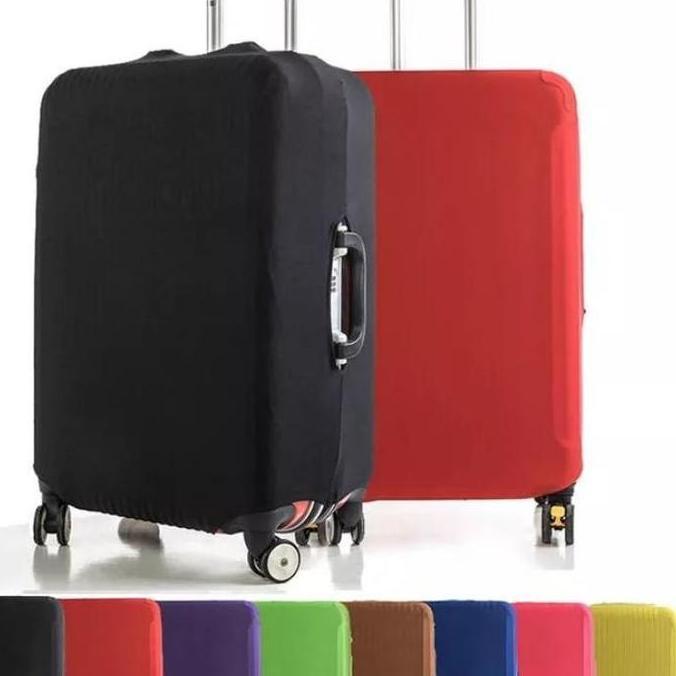 Mediatech Sarung Koper Pelindung Koper Warna Polos Luggage Cover 481001 Fleksibel dengan Lubang Hand