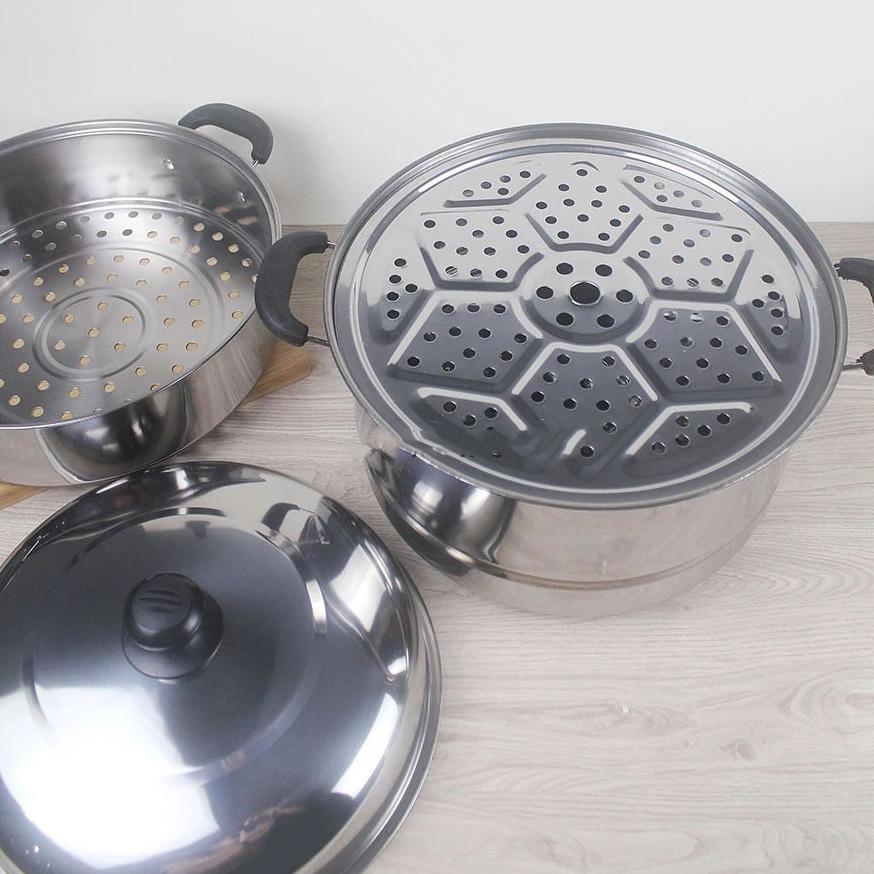 BEST SELLER PANCI KUKUS DANDANG KUKUS  PANCI STEAMER PANCI KUKUSAN STAINLESS STEEL 32 CM/36 CM