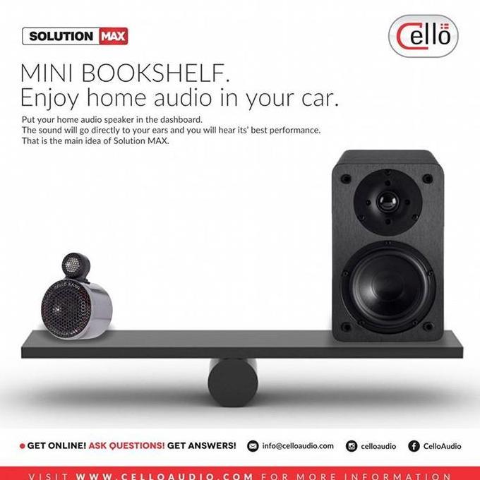 Promo Speaker Cello Solution Max, mini bookself Diskon