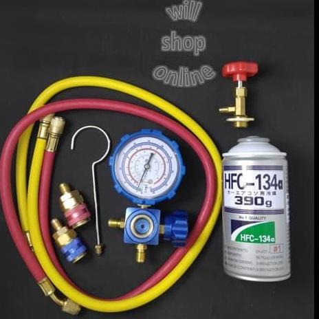 PAKET ALAT PENGISIAN FREON AC MOBIL KULKAS KOMPLIT PROMO