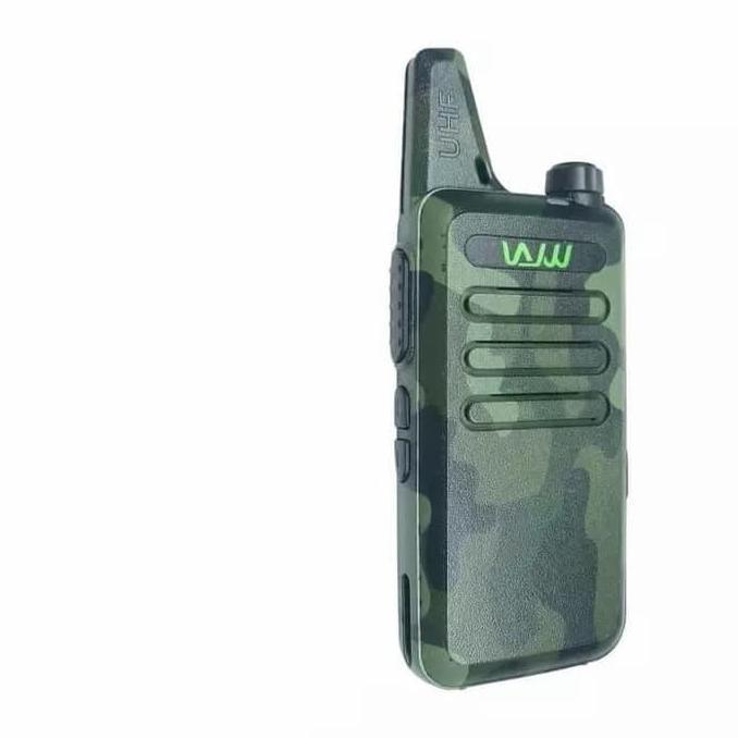 BIG SALE - WLN KD-C1 HT UHF Loreng Hijau Tua Garansi Free Handsfree HT WLAN KDC1