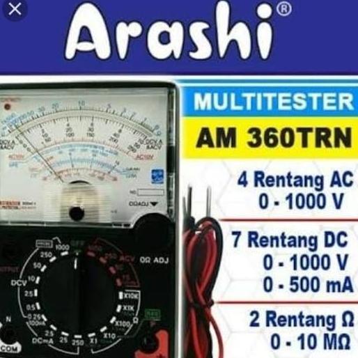 Multitester Analog AM 360 TRn / Multitester Manual ARASHI - SNI