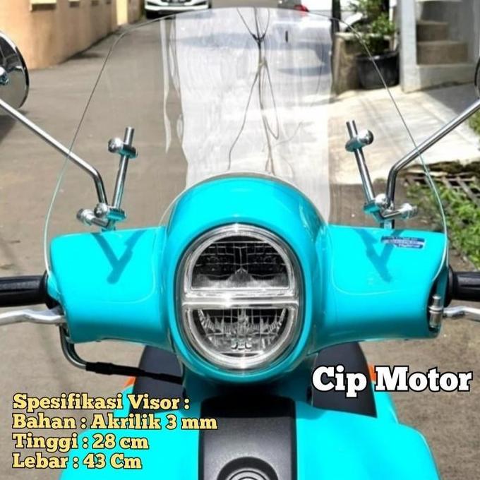 Visor Windshield Fazzio Fazio Retro Clear Bening Wensil Fazzio Original