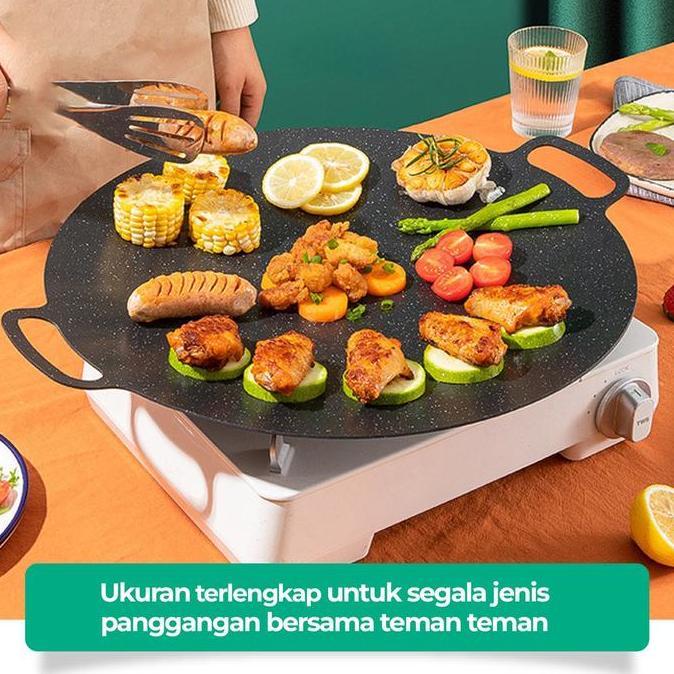WAJAN KONDUKSI SERBAGUNA PANCI TEFLON MULTI GRILL PAN TEFLON BBQ TEFLON BAKAR BAKAR / Panggangan BBQ