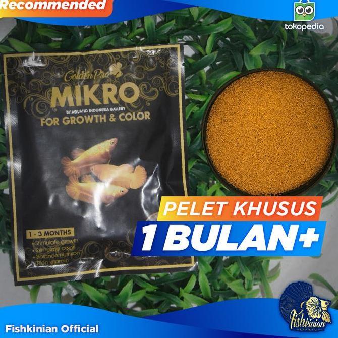 Sakan- Pelet Ikan Cupang Betta Fish - Mikro Untuk Lubukan