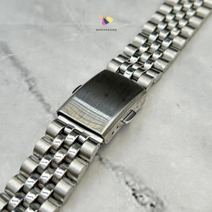 Jubilee Strap Tali Stainless Steel Classic Silver 18MM 20MM 22MM Standard Lug Strap Lurus