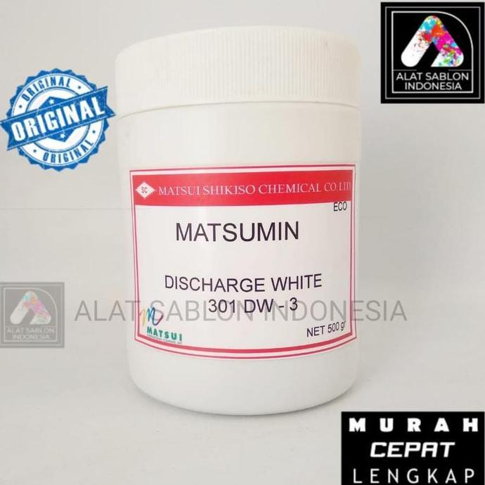TERBATAS MATSUI DISCHARGE WHITE 301 - DW 500GR ALAT SABLON