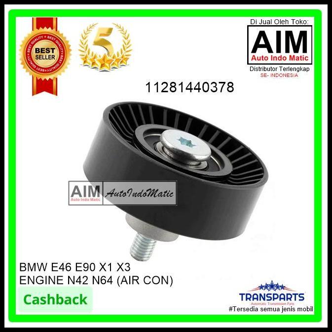 DISKON IDLER PULLEY TENSIONER AIR CON N42 BMW E46 E90 318I 320I 11281440378 