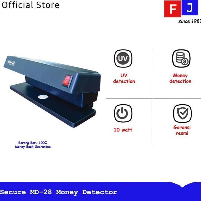SUPER HEMAT - Secure MD-28 Money Detector Alat Pendeteksi Uang Palsu