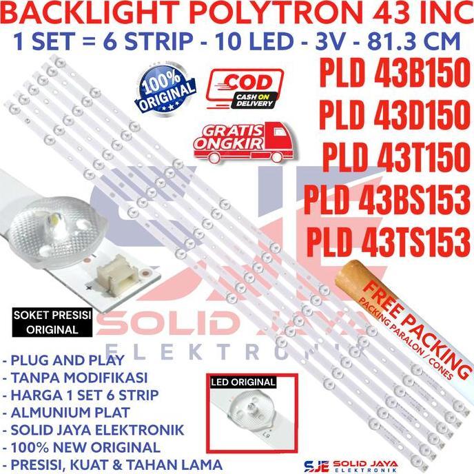 SALE - BACKLIGHT TV LED POLYTRON 43 INC PLD 43B150 43D150 43T150 43BS153 43TS153 PLD43B150 PLD43D150