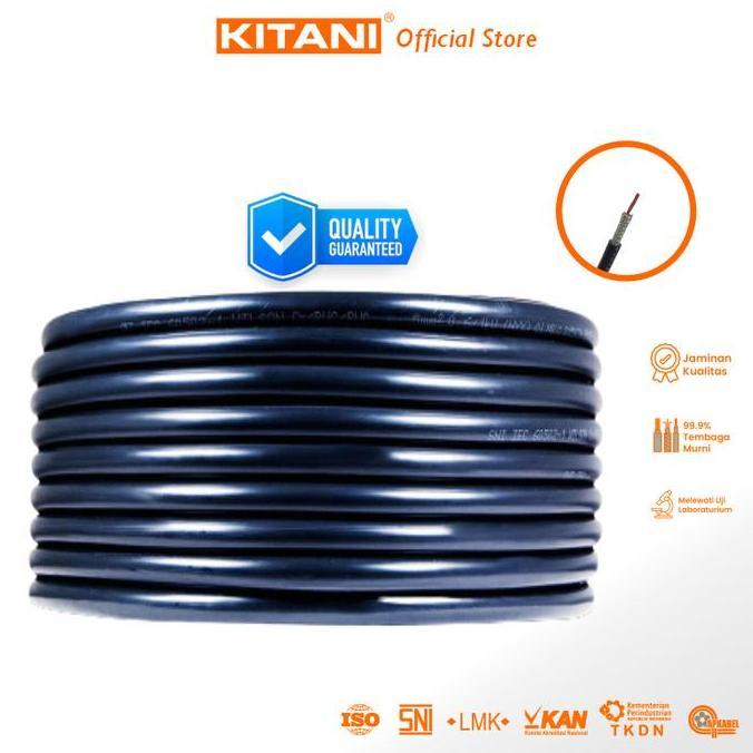 FLASH SALE - KITANI - Coaxial RG 58 - 90 Meter -  Kabel Antena TV , CCTV