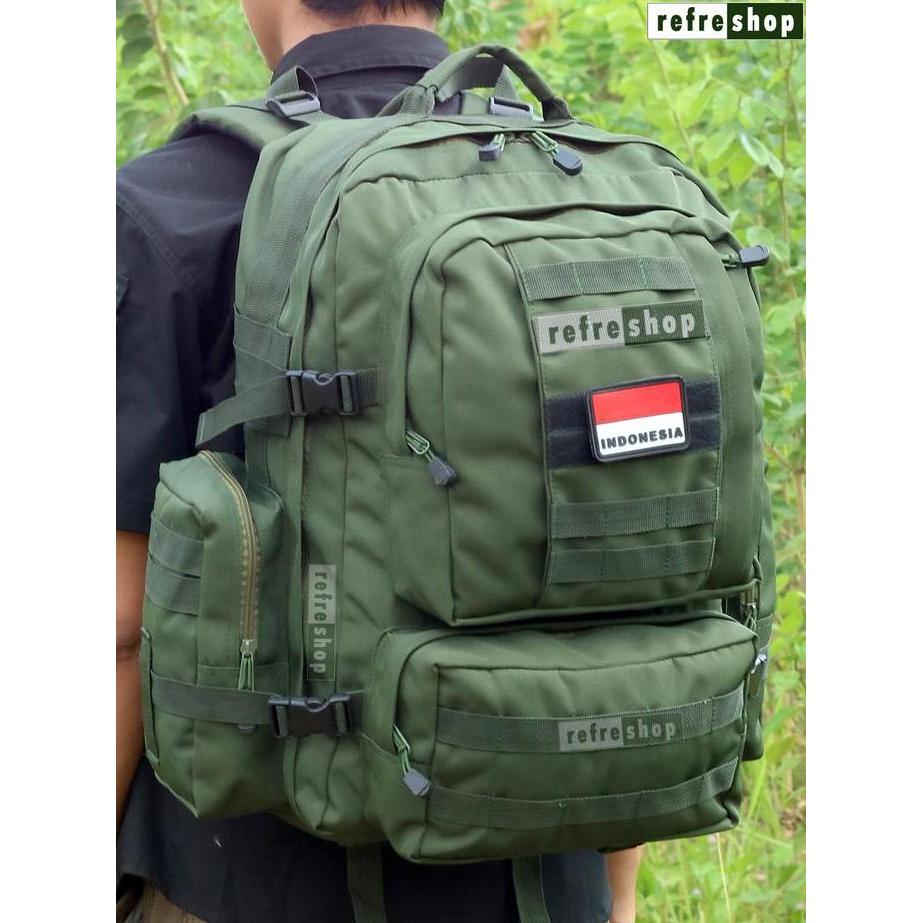 Gabrim- Refresop Original Px314 Tas Army Ransel Tactical Backpack - Hijau