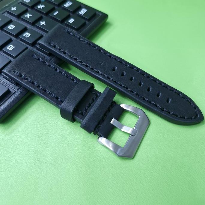 strap leather watch tali kulit jam tangan timberland nautica police panerai fosil buckle silver