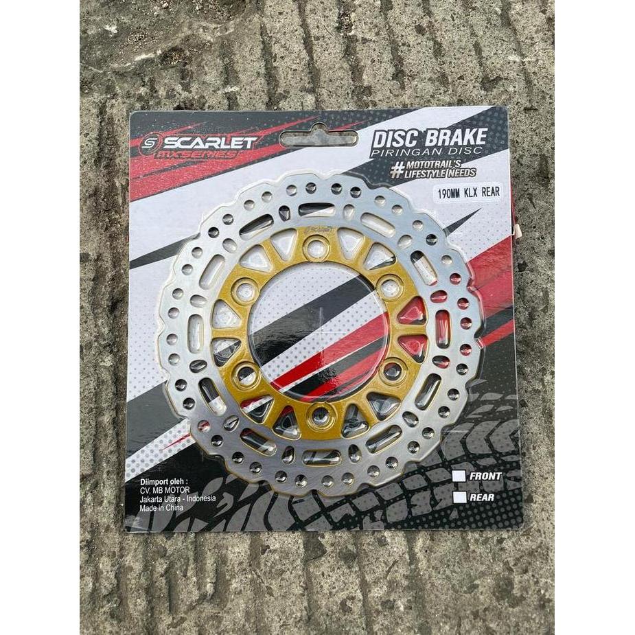 Piringan Cakram Belakang 190mm 220mm KLX DTRACKER BF - Scarlet Racing