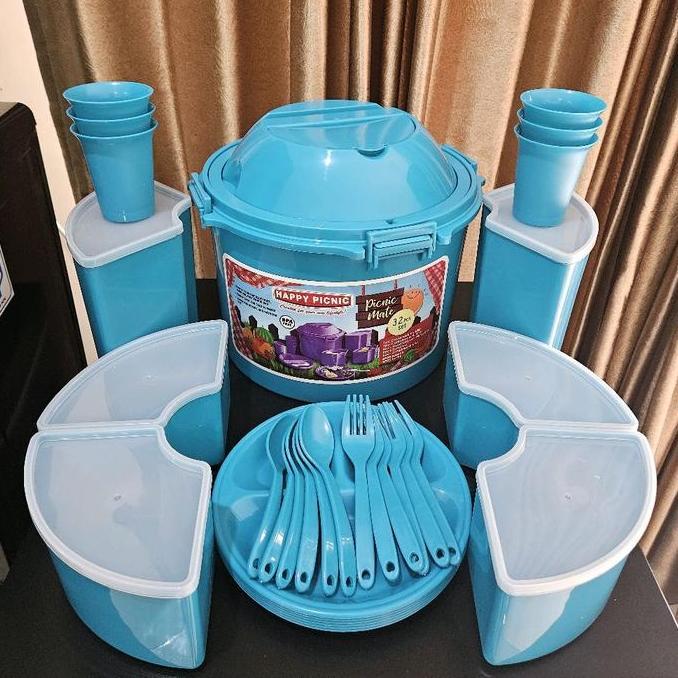 READY SIAP KIRIM 32 in 1 picnic set rantang piknik tupperware set rantang pinkik set sunnyware ranta